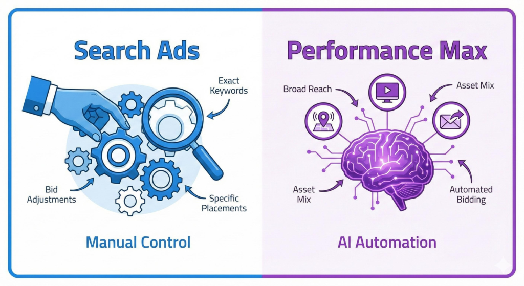 Manual vs AI campaign comparison