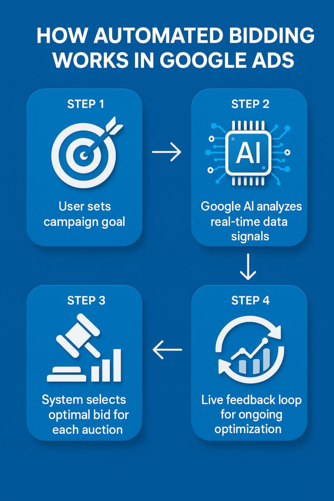 Human marketer + AI robot working together.